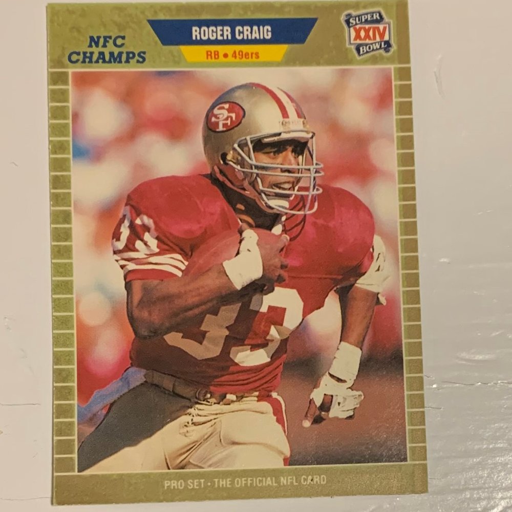 Roger Craig 1989 Pro Set #372 Football Card